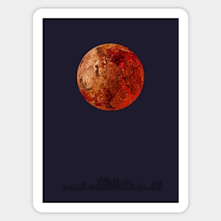 Mars Sticker